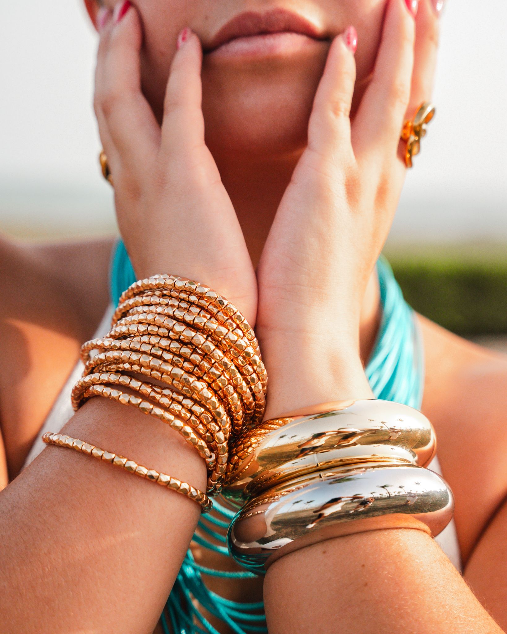 Gold Beaded Bracelet