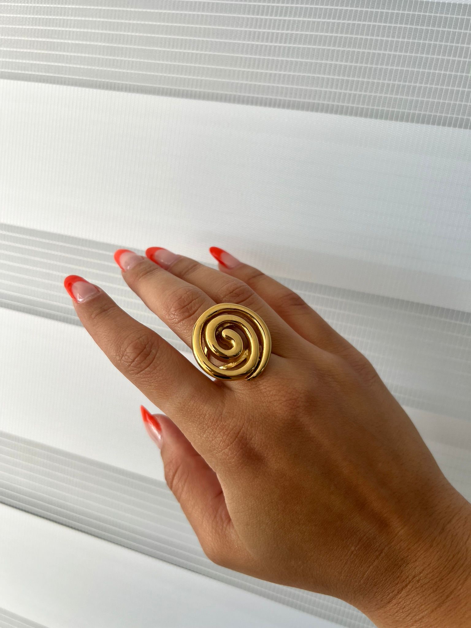 Swirl Gold Open Ring