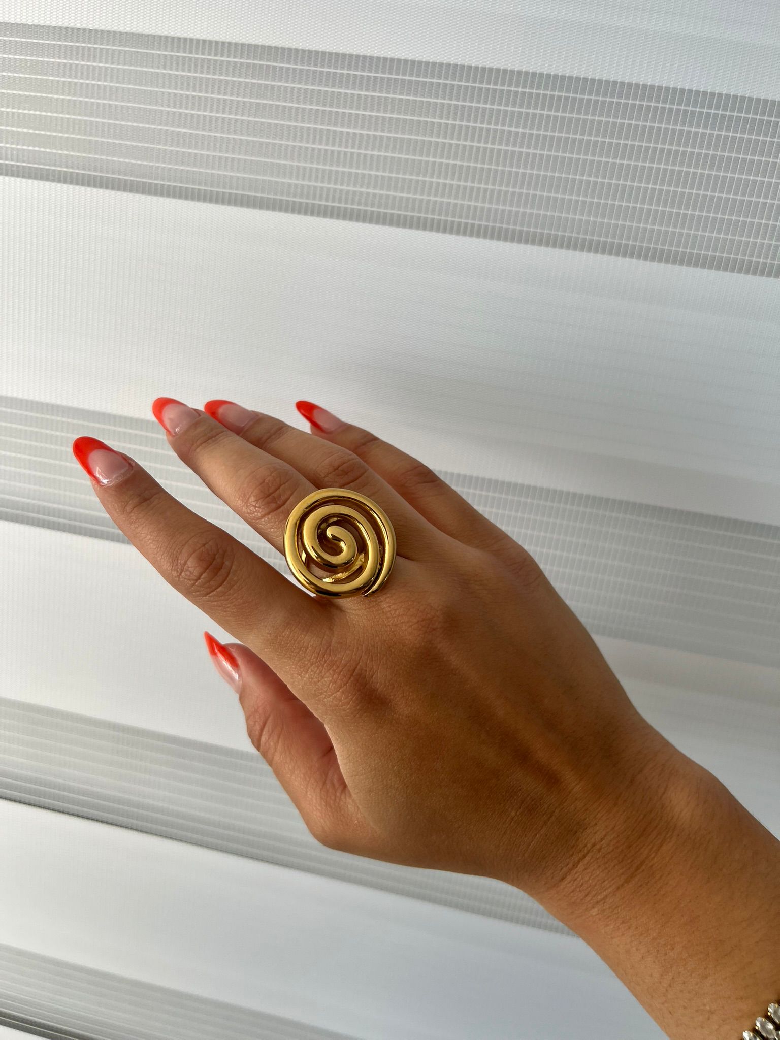 Swirl Gold Open Ring